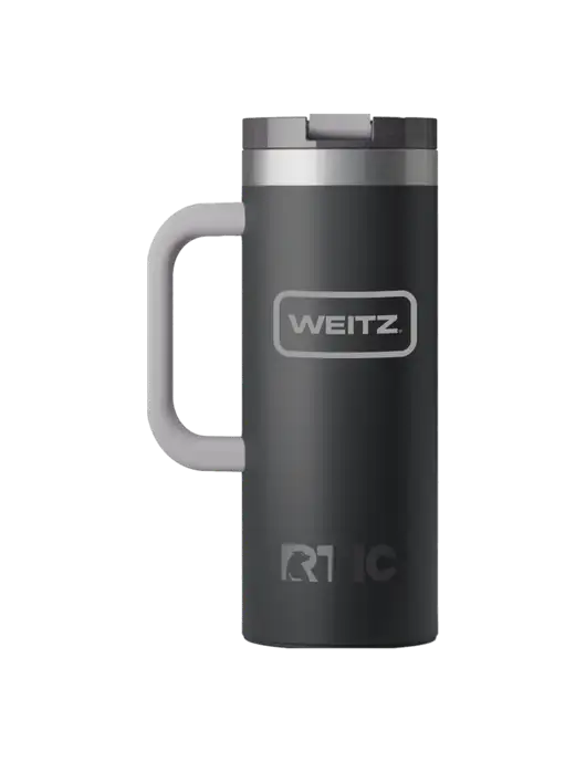 RTIC Road Trip 20 oz Charcoal Travel Mug w/Weitz Logo
