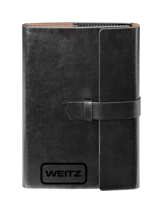 Fabrizio Black 6.875 x 9.56 Portfolio w/Weitz Logo