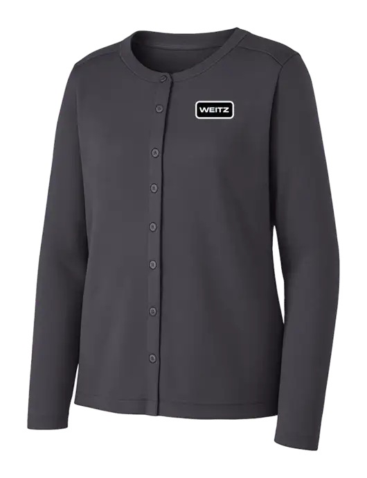 Grey Smoke Womens Concept Stretch Button-Front Cardigan Sweater w/Weitz Logo