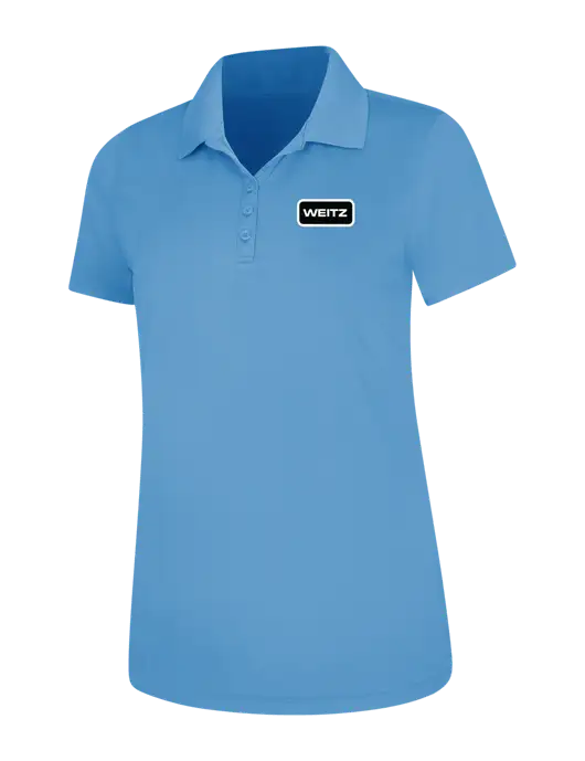 Carolina Blue Womens Dry Zone UV Mesh Polo w/Weitz Logo