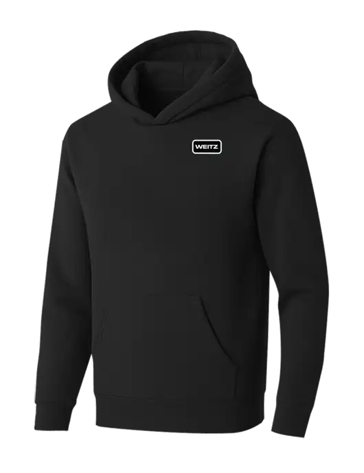 BELLA+CANVAS Black Sponge Fleece Pullover Hoodie w/Weitz Logo