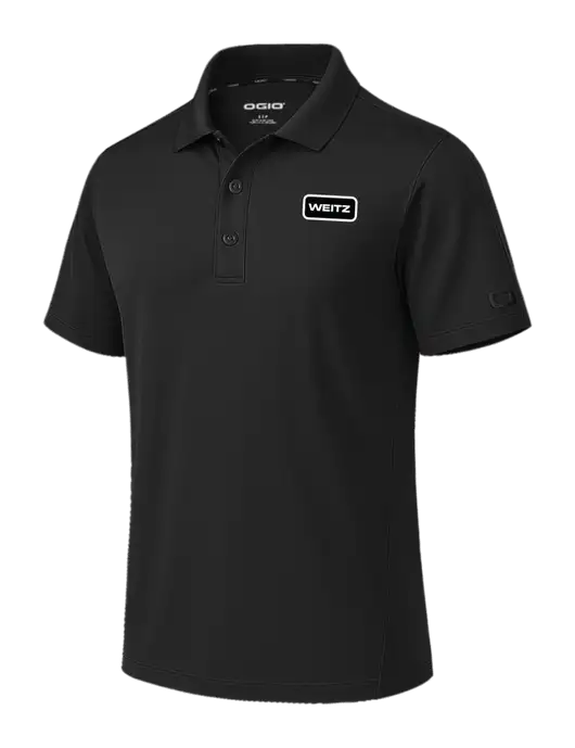 OGIO Envision Black Polo w/Weitz Logo