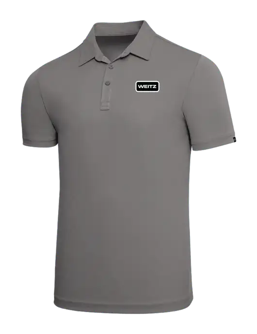 TravisMathew Grey Solid Oceanside Polo w/Weitz Logo