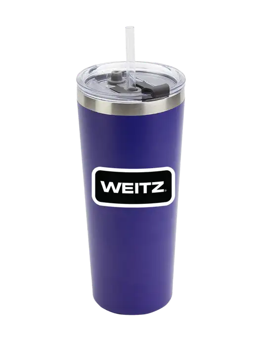 Brighton Blue 20 oz Insulated Tumbler & Straw w/Weitz Logo