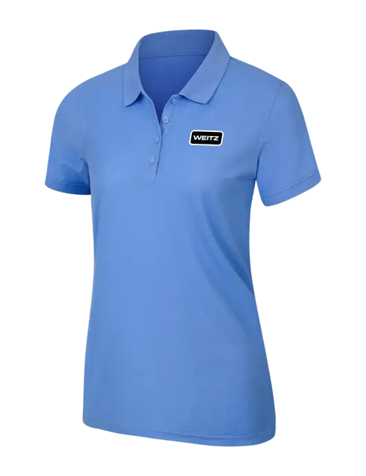 Carolina Blue Womens Core Classic Pique Polo w/Weitz Logo