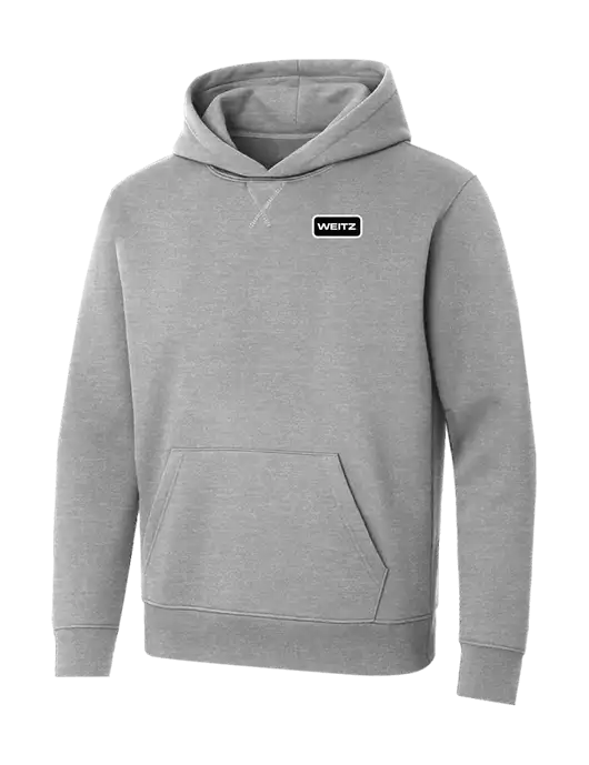 Allmade Granite Grey Heather Organic French Terry Pullover Hoodie w/Weitz Logo