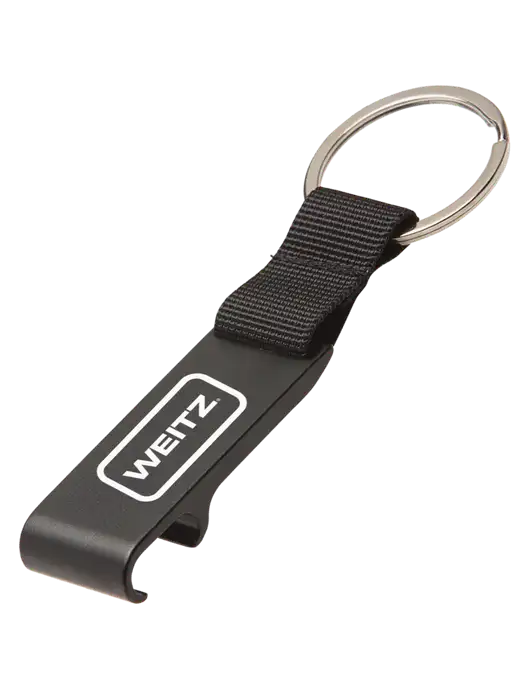 Black Bottle Opener & Key Ring w/Weitz Logo