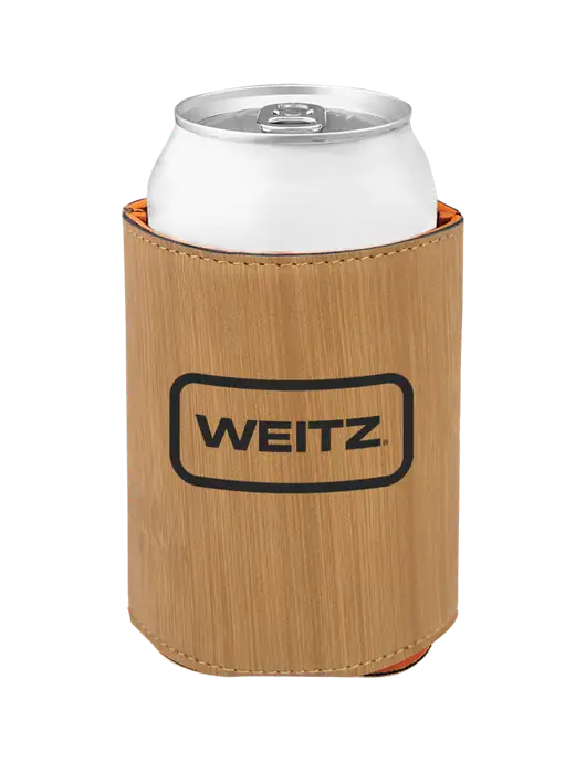 Bamboo Leatherette Beverage Holder w/Weitz Logo