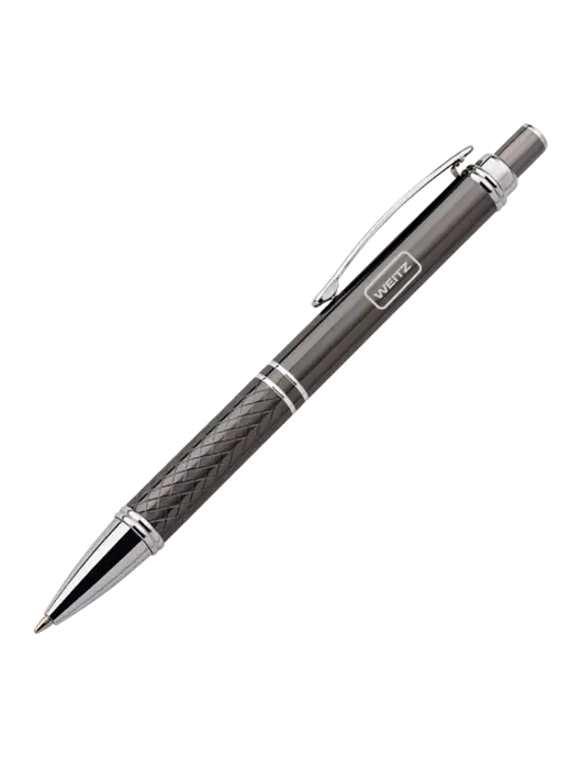 Dark Grey Stellar Scribe Pen - Black Ink w/Weitz Logo