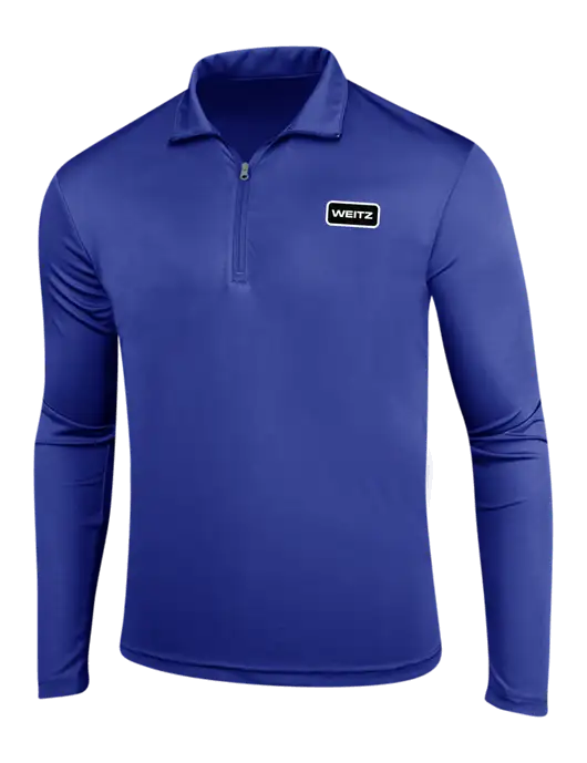 Dark Royal PosiCharge Competitor 1/4 Zip Pullover w/Weitz Logo