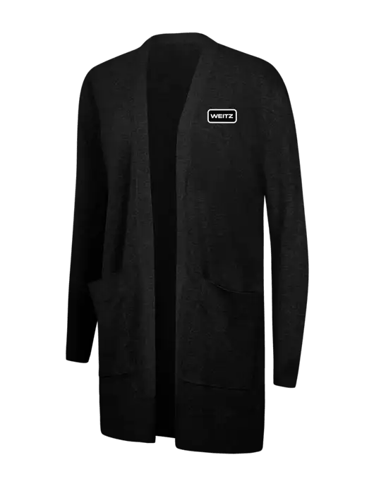 Mercer+Mettle Womens Black Open Front Cardigan Sweater w/Weitz Logo
