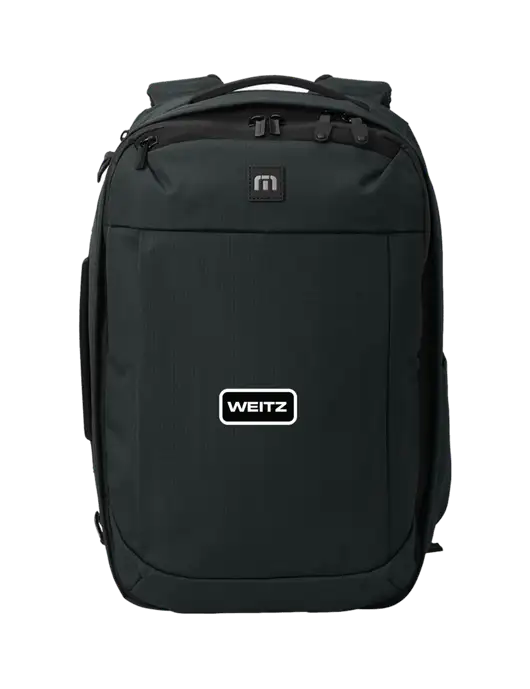 TravisMathew Black Convertible Backpack w/Weitz Logo
