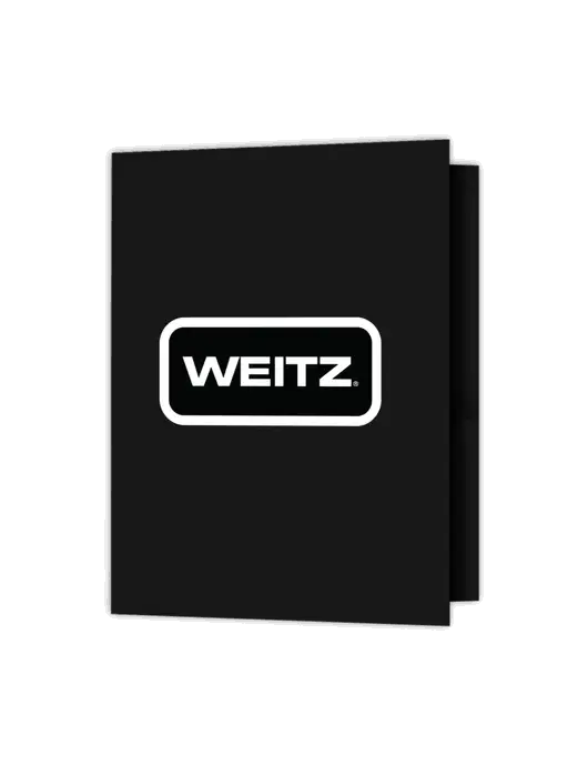 Black Presentation Folder with Dual Pockets w/Weitz Logo