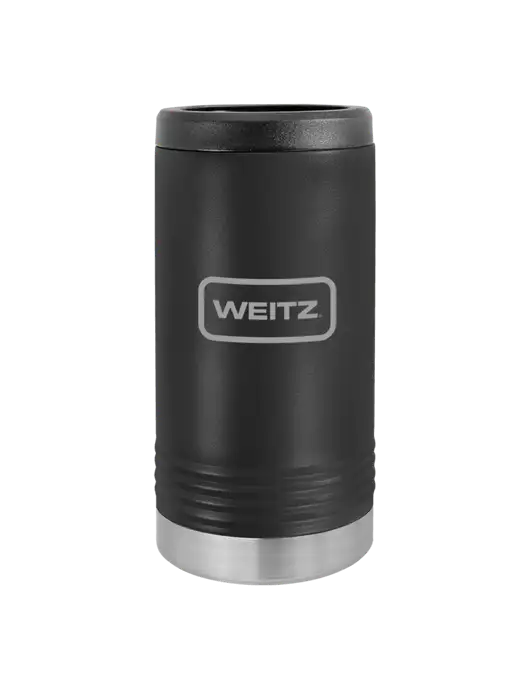 Polar Camel Powder Coated Black Vacuum Insulated Slim Beverage Holder w/Weitz Logo