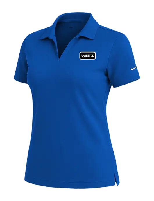 NIKE Royal Womens Dri-Fit Micro Pique Polo w/Weitz Logo