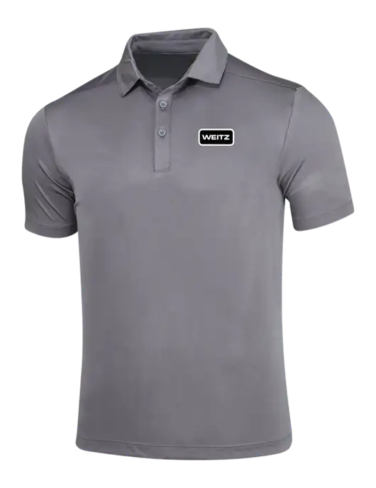 Dark Smoke Grey Posi-UV Pro Polo w/Weitz Logo