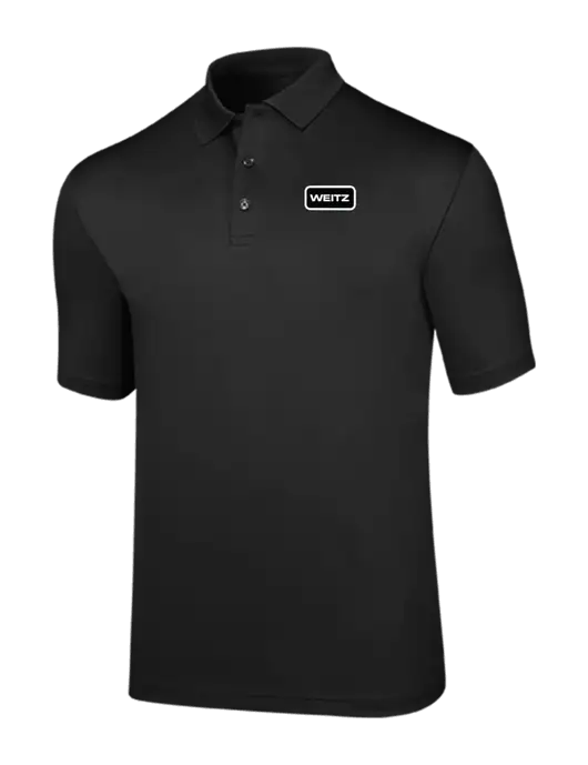 Callaway Opti-Dri Black Chev Polo w/Weitz Logo