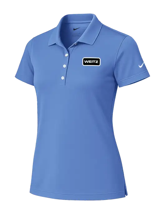 Nike Womens Light Blue Tech Basic Dri-FIT Polo
 w/Weitz Logo