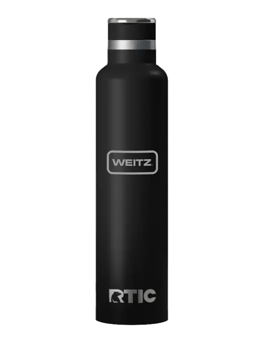 RTIC Journey 26 oz Black Bottle w/Weitz Logo