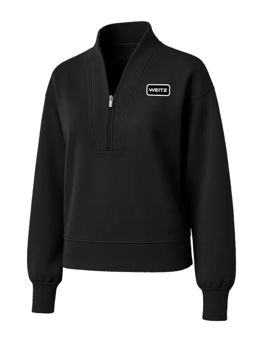 OGIO Womens Black Transcend 1/4-Zip w/Weitz Logo