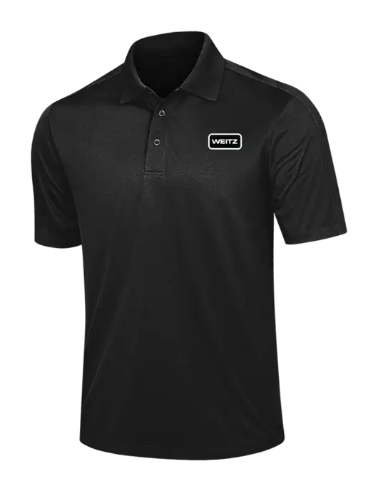 Black Diamond Textured Jacquard Polo w/Weitz Logo
