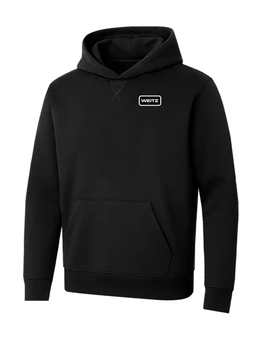 Allmade Deep Black Organic French Terry Pullover Hoodie w/Weitz Logo