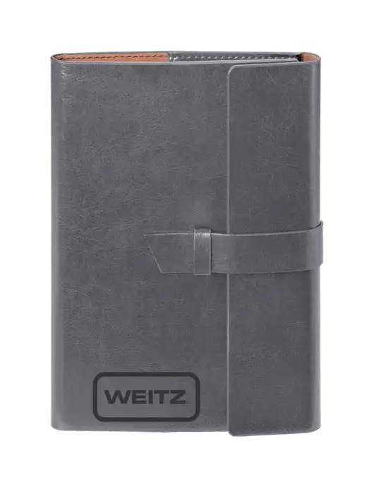 Fabrizio Grey 6.875 x 9.56 Portfolio w/Weitz Logo