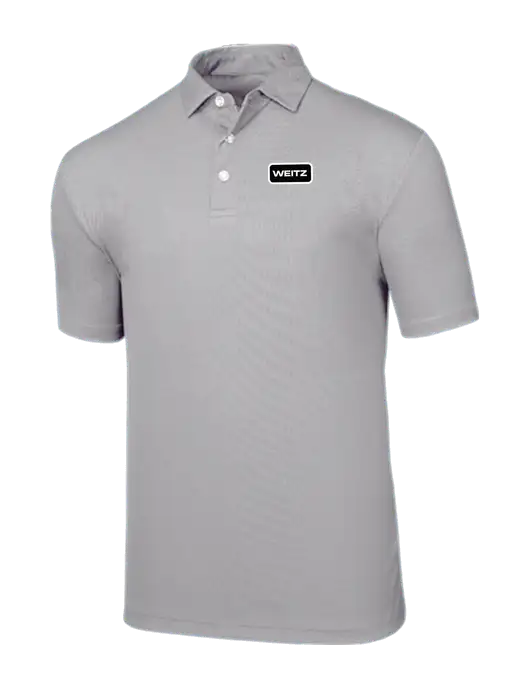 Callaway Birdseye Light Grey Polo w/Weitz Logo