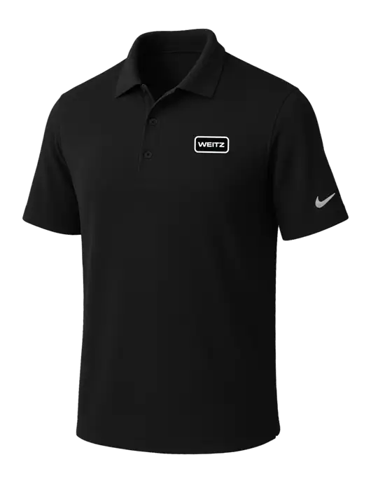 NIKE Black Dri-Fit Micro Pique Polo w/Weitz Logo