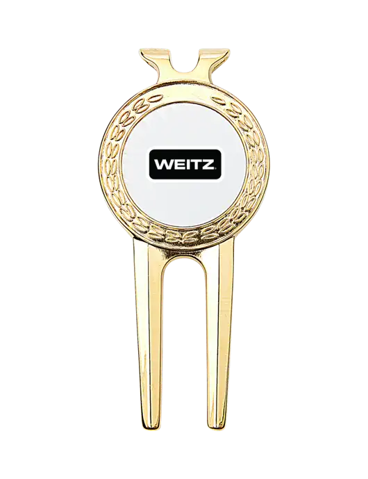 Gold Divot Tool, 1.5 x 3 w/Weitz Logo