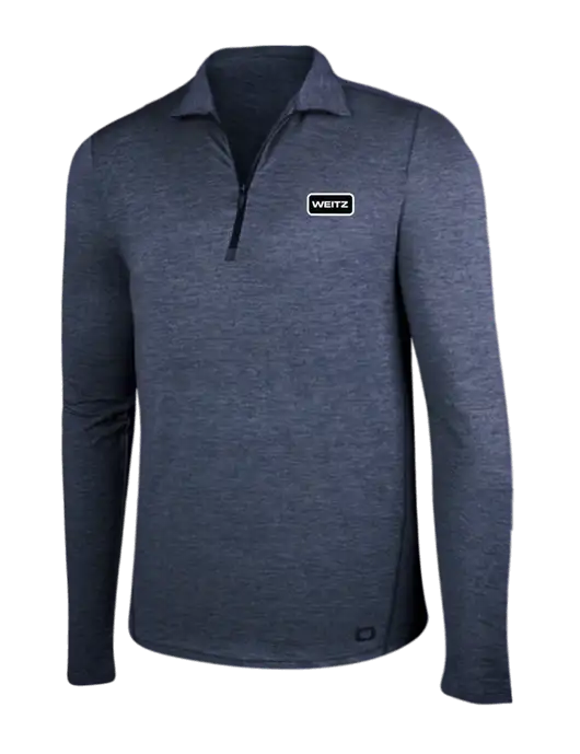 OGIO Blue Indigo Heather Endurance Force 1/4 Zip w/Weitz Logo