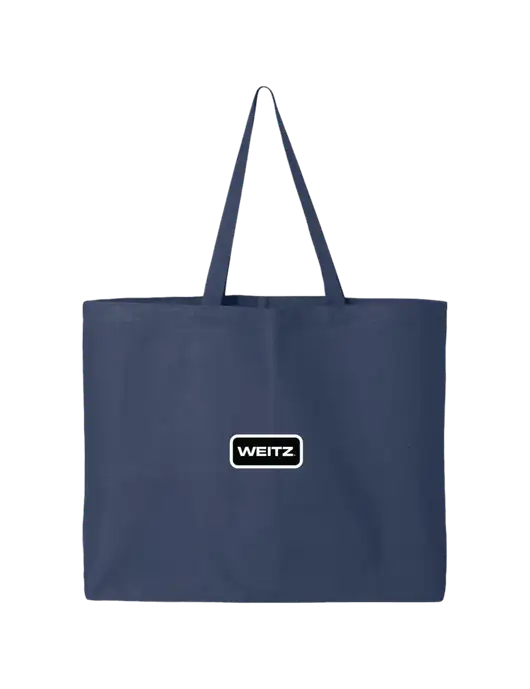 Sturdy Canvas Navy Tote w/Weitz Logo