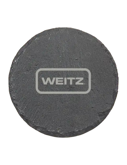 Round Slate Coaster w/Weitz Logo