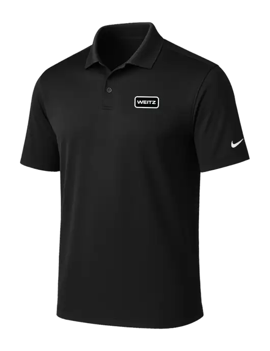 NIKE Black Victory Solid Polo w/Weitz Logo