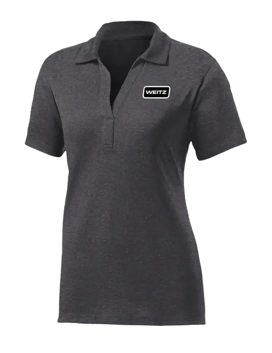 Womens Dark Grey Heather Contender Polo w/Weitz Logo