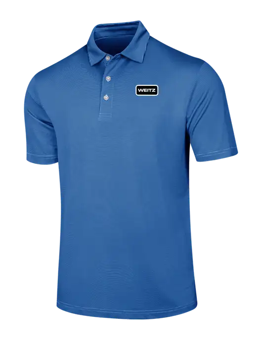 Callaway Royal Blue Fine Line Stripe Polo w/Weitz Logo