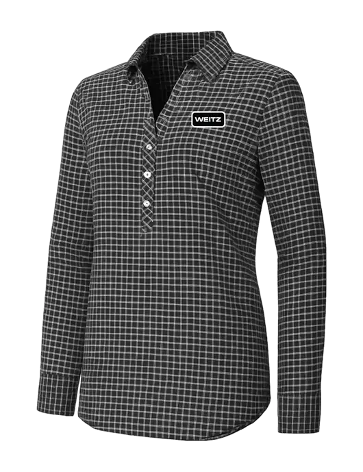 Womens Dark Grey/White City Stretch Shirt w/Weitz Logo