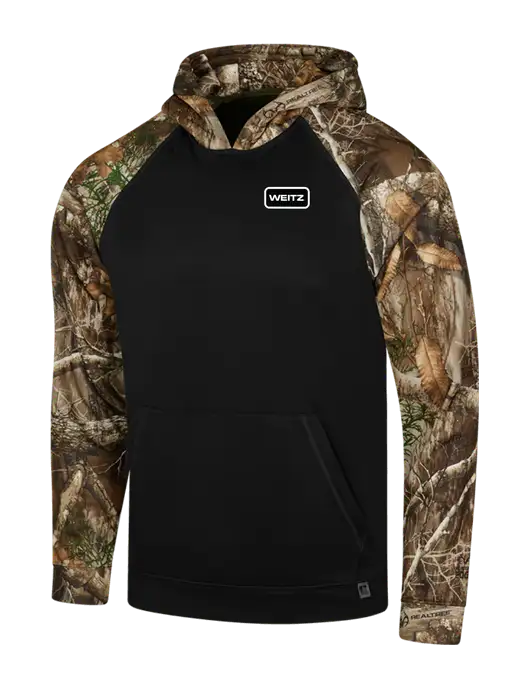 Russell Outdoors Black/Realtree Edge Camo Colorbock Performance Hoodie w/Weitz Logo