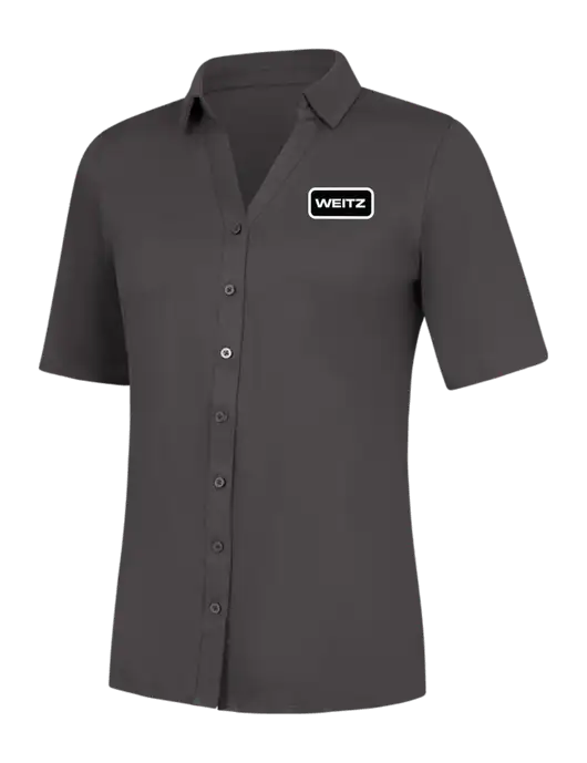Womens Dark Grey City Stretch Top w/Weitz Logo