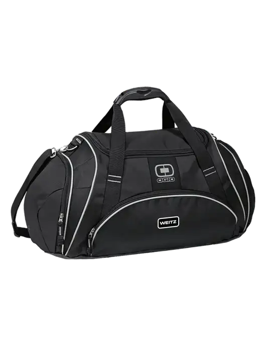 OGIO Black Crunch Duffel
 w/Weitz Logo