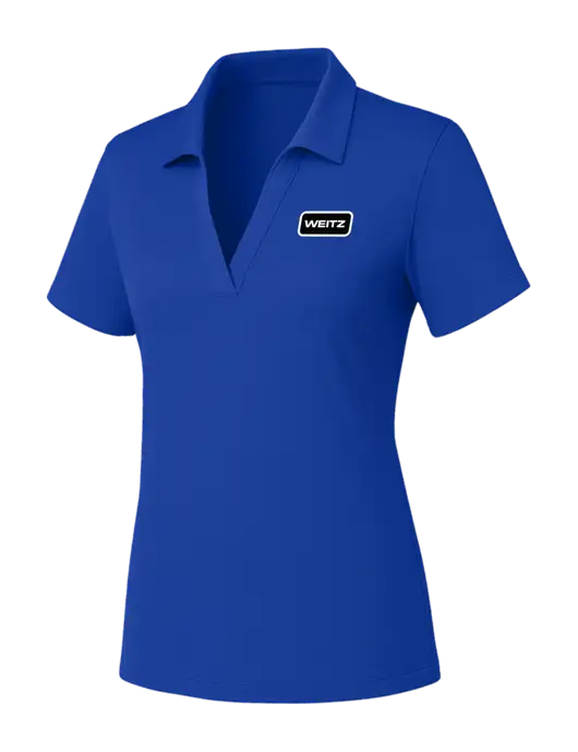 Womens Dark Royal PosiCharge RacerMesh Polo w/Weitz Logo