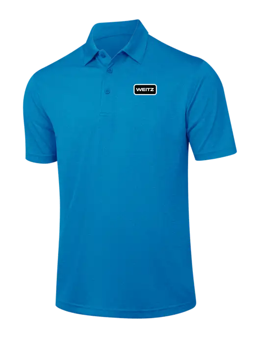 Sapphire Blue Heather Contender Polo w/Weitz Logo