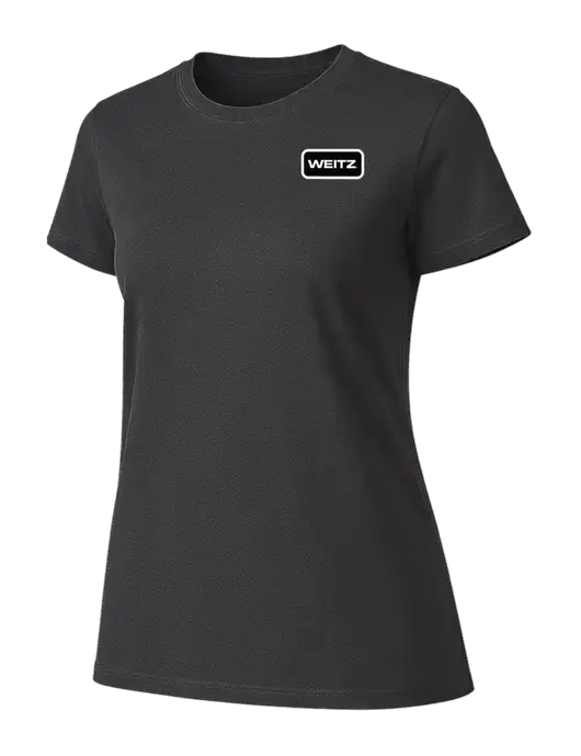 Womens Ring Spun Charcoal 4.5 oz T-Shirt w/Weitz Logo