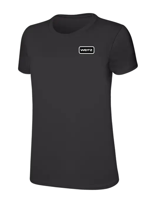 Womens Ring Spun Charcoal 4.5 oz T-Shirt w/Weitz Logo