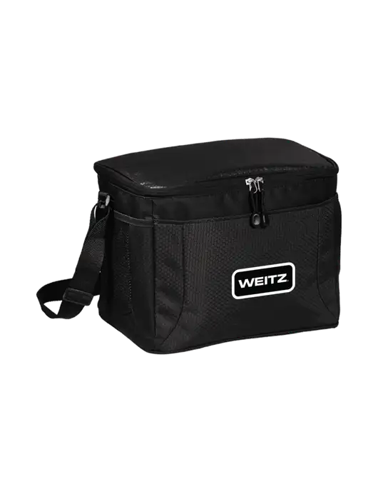 12 Can Black/Black Cube Cooler  w/Weitz Logo