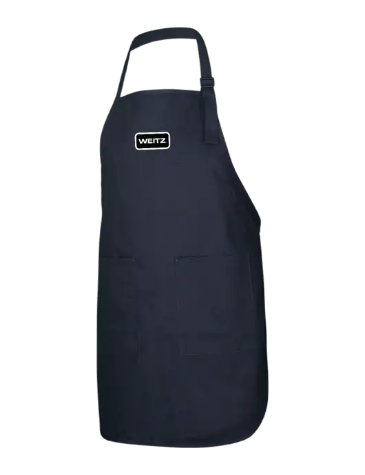 Full-Length Black Apron With Pockets w/Weitz Logo