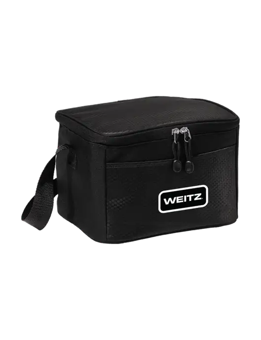 6 Can Black/Black Cube Cooler w/Weitz Logo