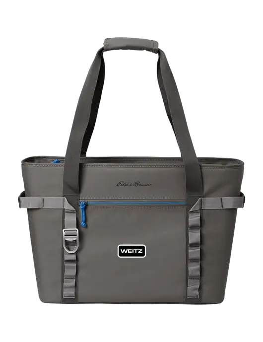 Eddie Bauer Dark Medium Grey/Royal Max Cool Tote Cooler  w/Weitz Logo