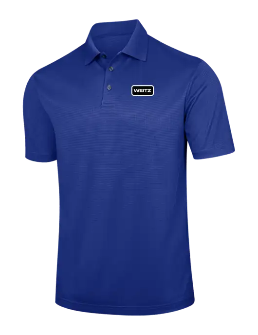Dark Royal Blue Performance Fine Jacquard Polo w/Weitz Logo