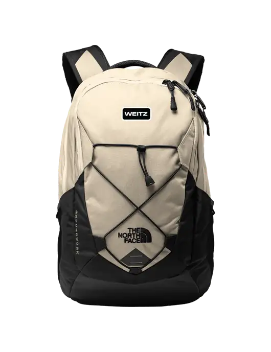 The North Face Ivory/Black Groundwork Backpack w/Weitz Logo